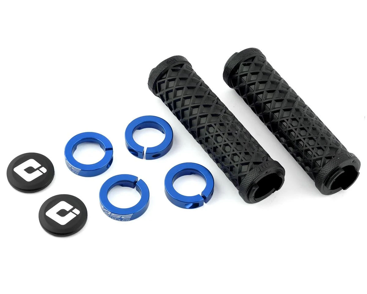 ODI Vans Flangless Lock-On Grips (Black/Blue) (Chase Team Edition)